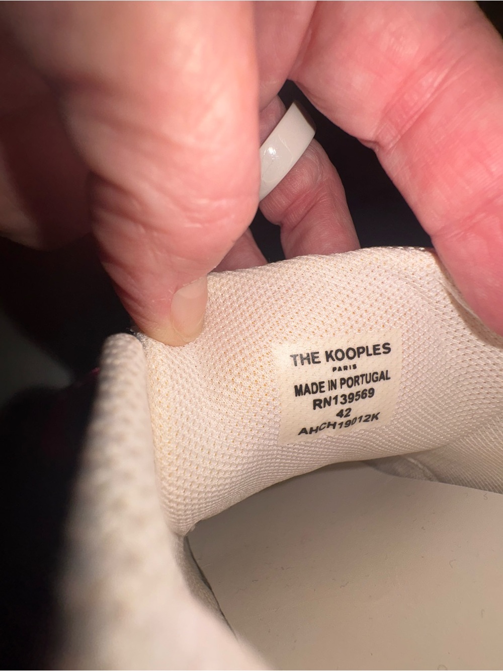 The Kooples White Sneakers with Pink Laces - Picture 4 of 5